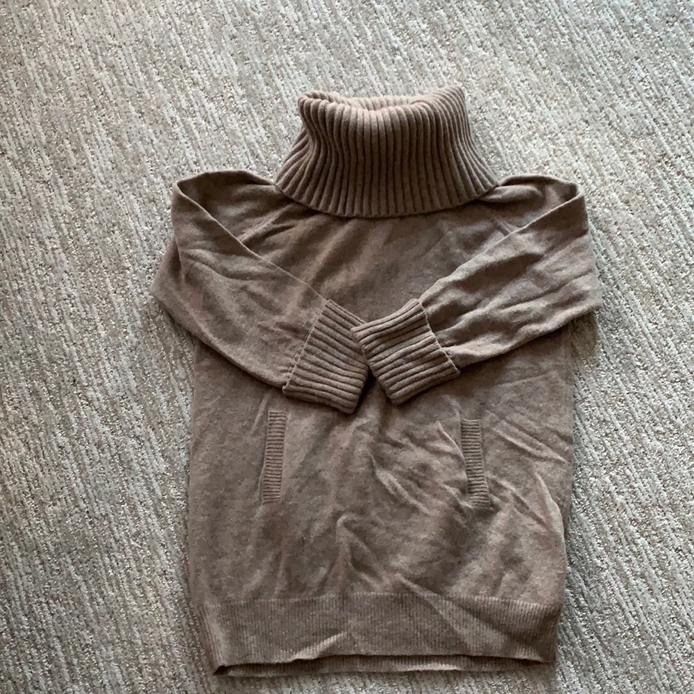 Oversized turtleneck sweater
